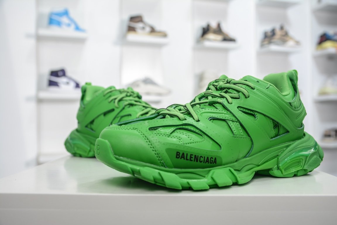 Balenciaga Track Trainer Green