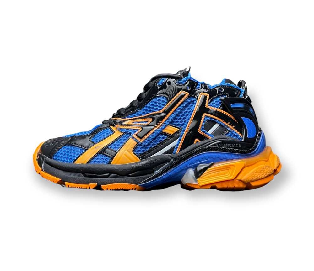 Balenciaga Runner Trainer in Blue Orange Black
