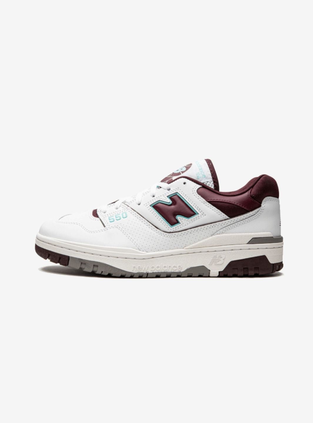 New Balance 550 Burgundy Cyan