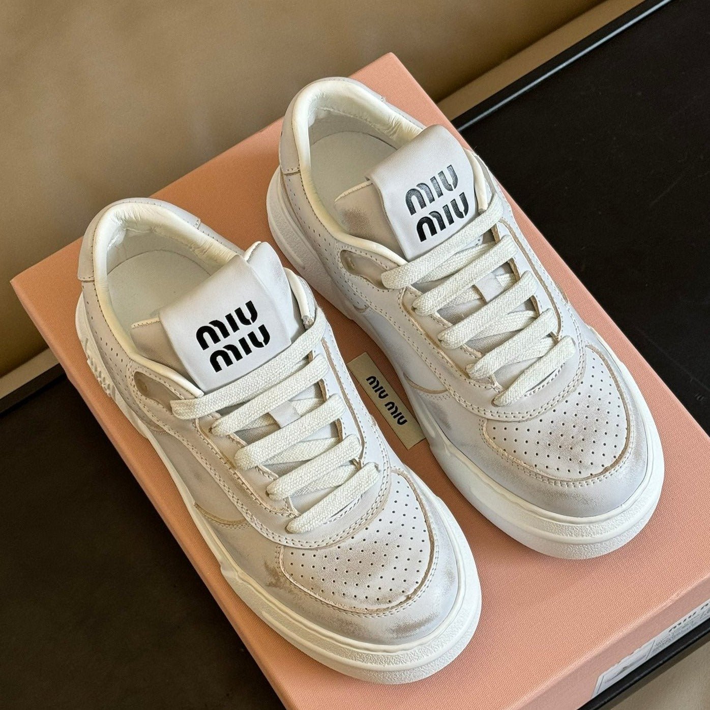 Frost Color Sneakers Calfskin