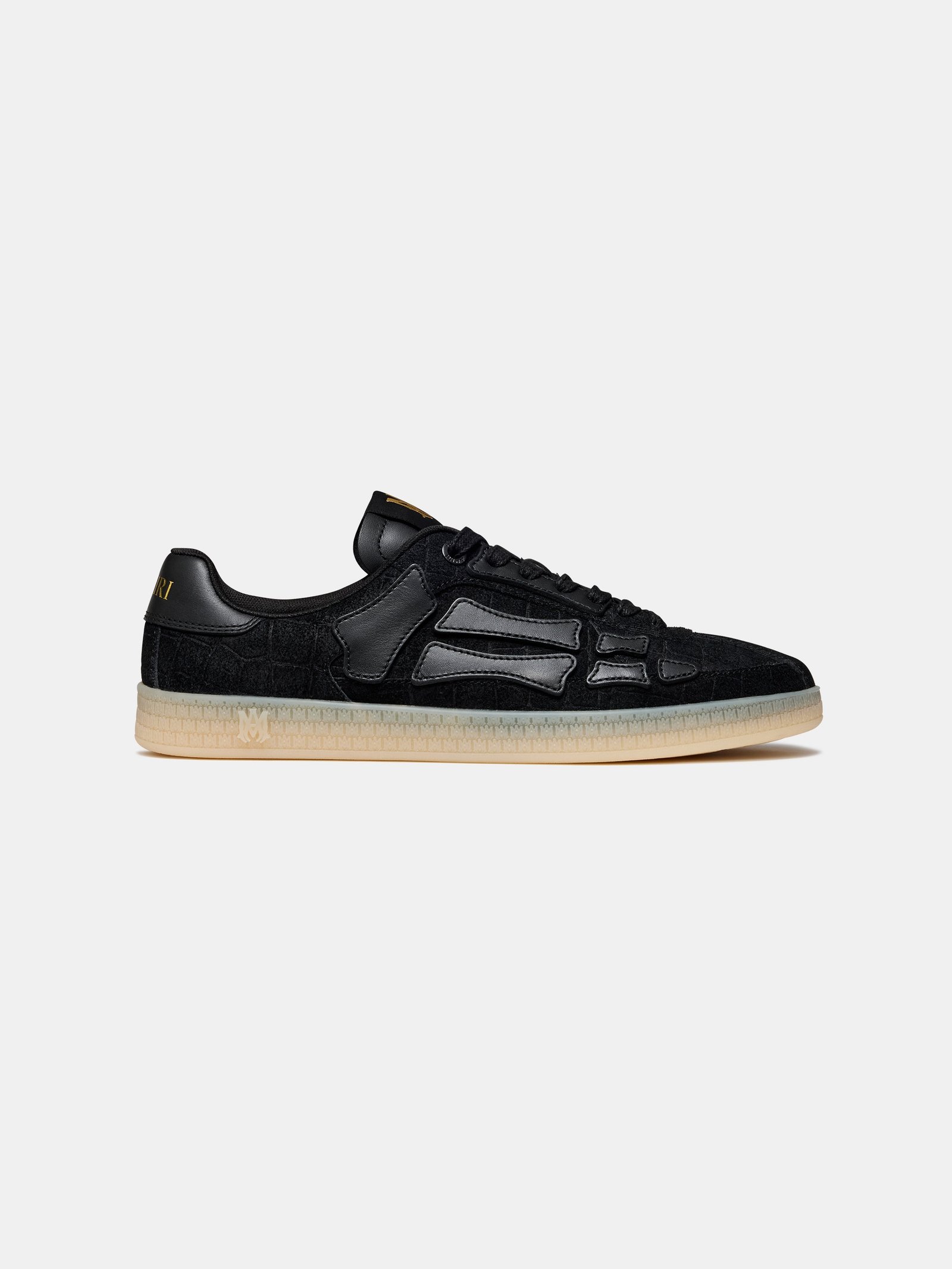 CROC DEBOSSED PACIFIC BONES - BLACK