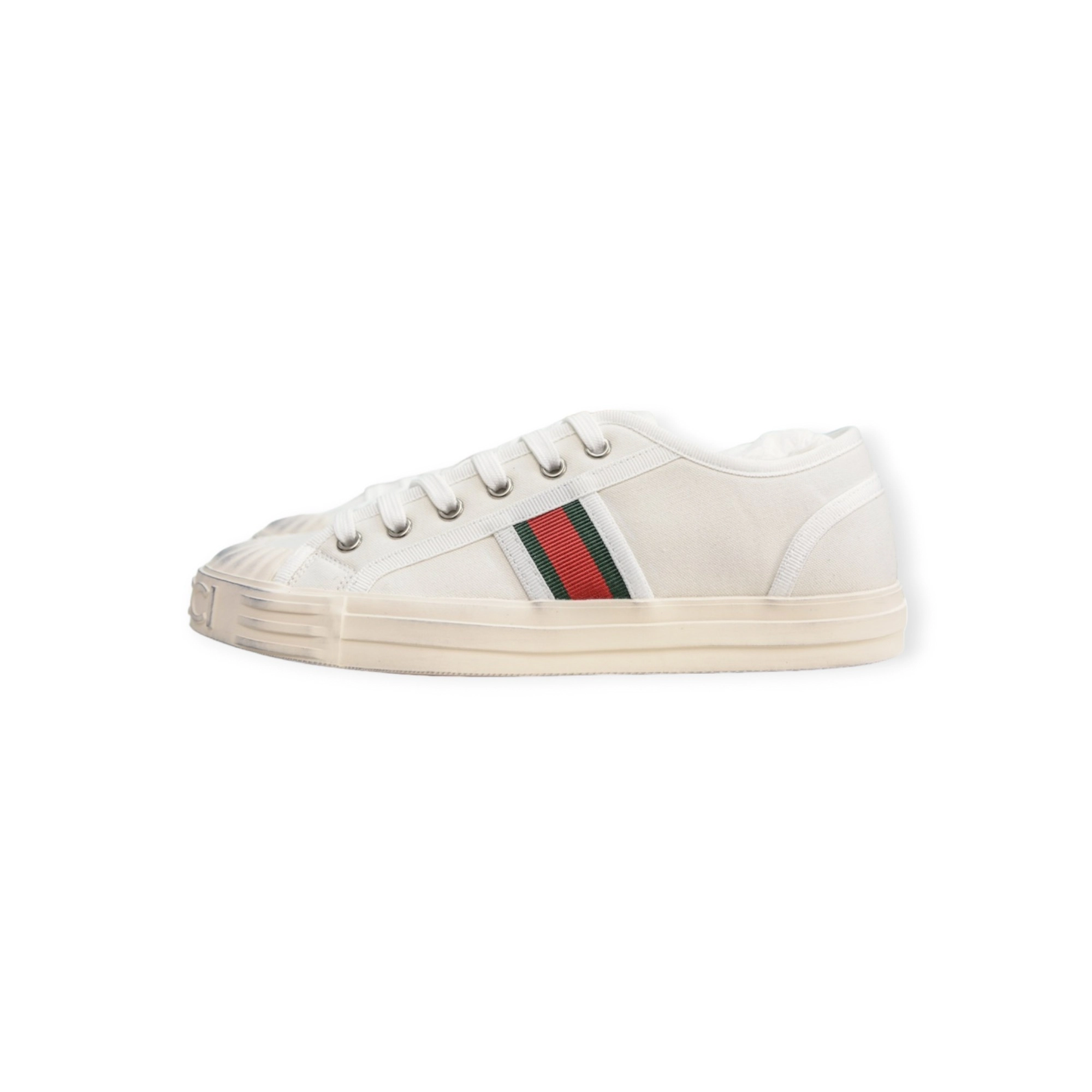 Gucci Sneaker with Web in White
