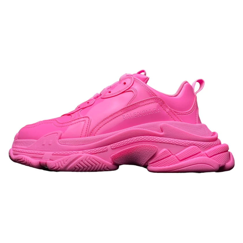 Balenciaga Triple S Sneaker In Patent Pink