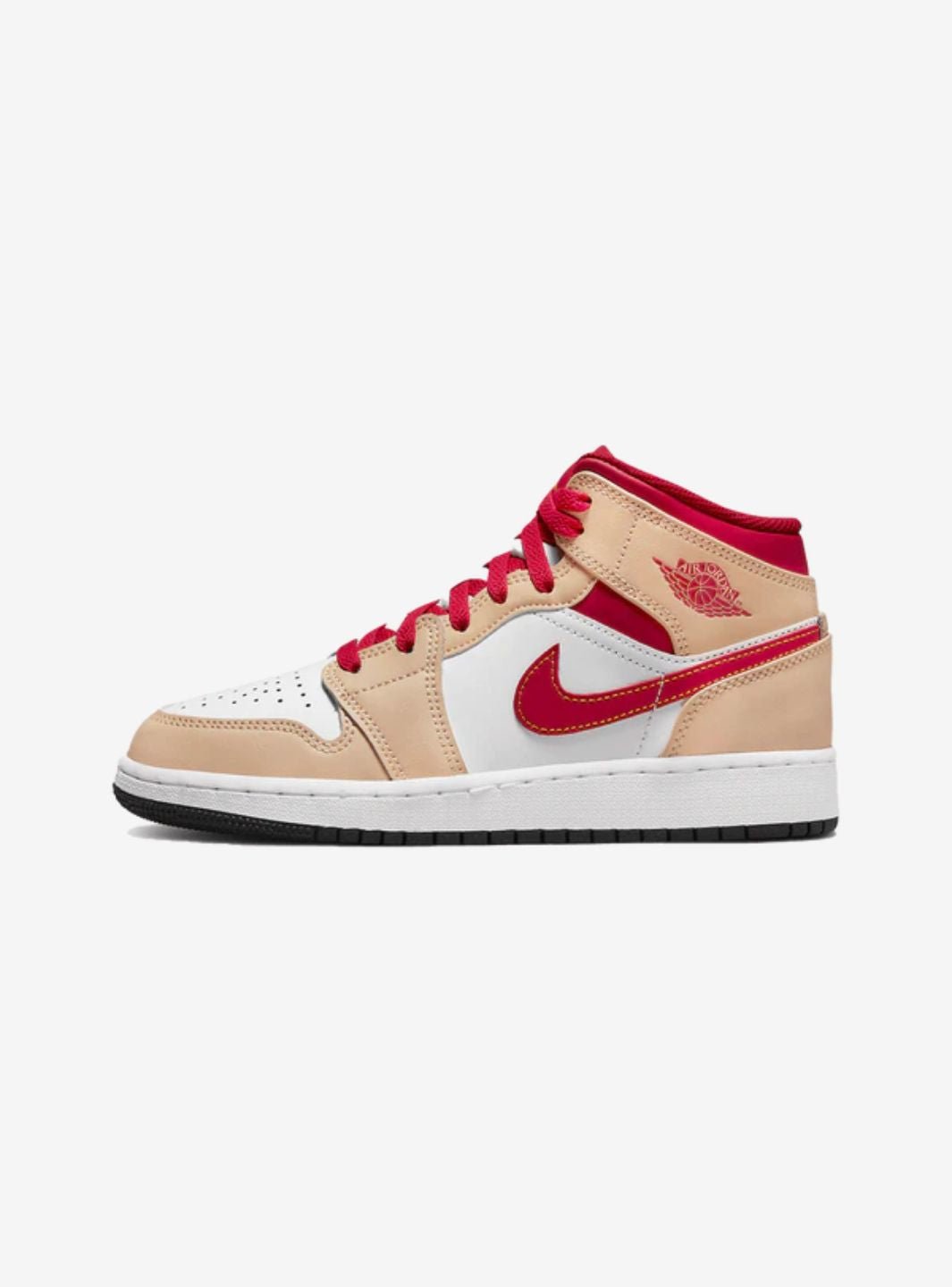 Air Jordan 1 Mid Light Curry Cardinal