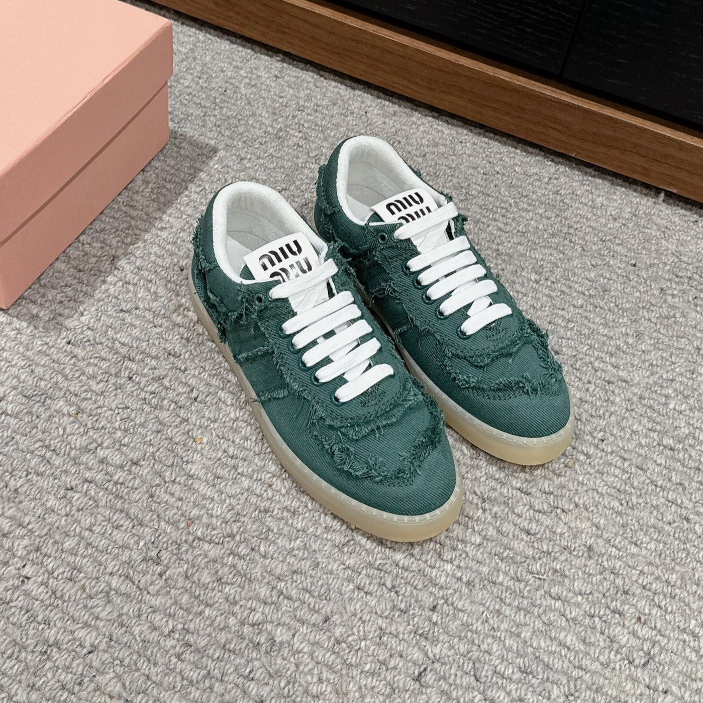 Dexun Sneaker Dark Green Canvas