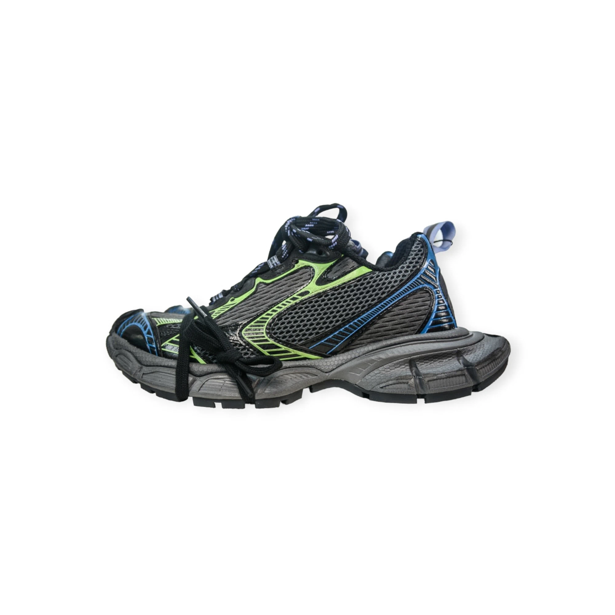 Balenciaga 3XL Sneaker in Dark Grey Black Blue and Green