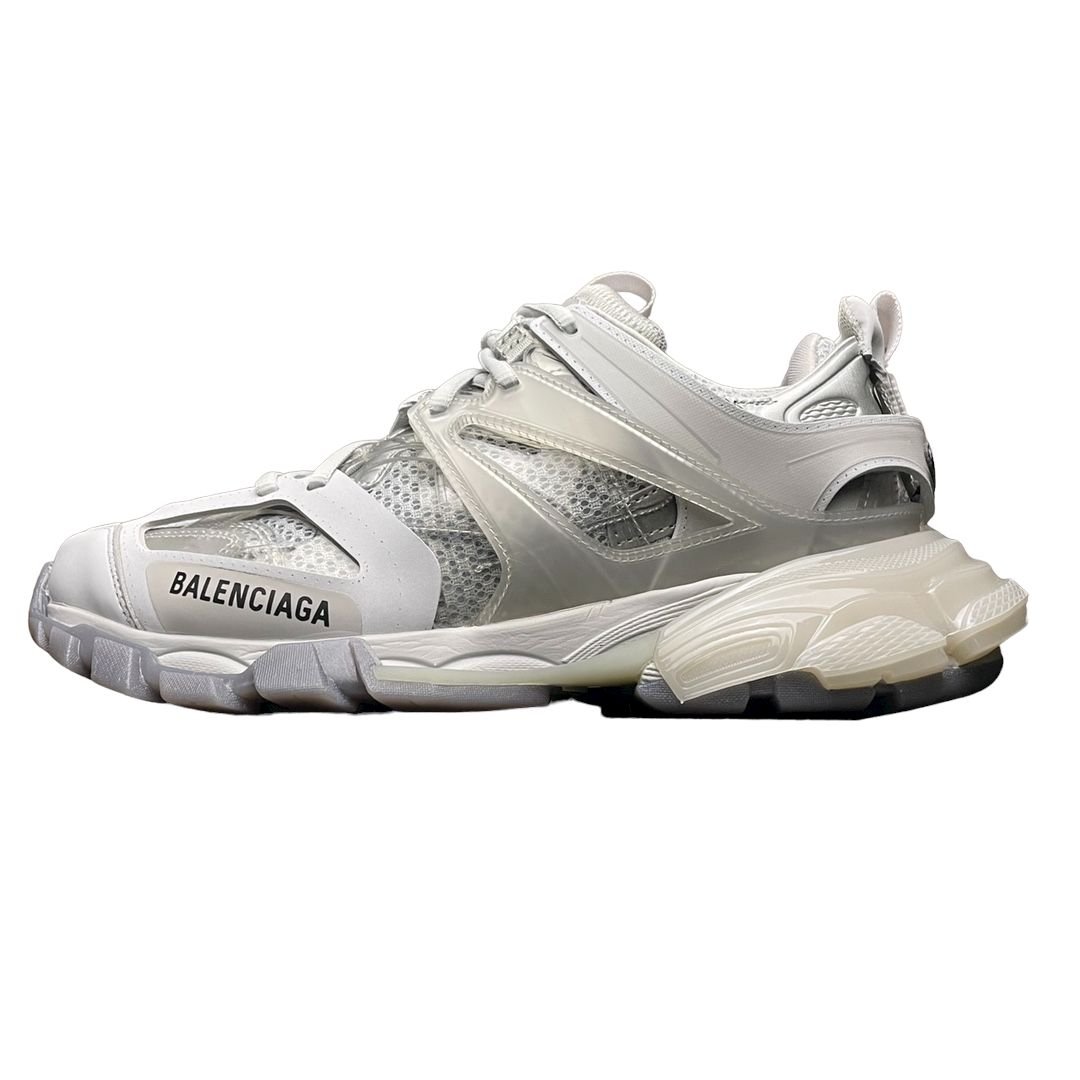 Balenciaga Track Clear Sole Sneaker In Gray