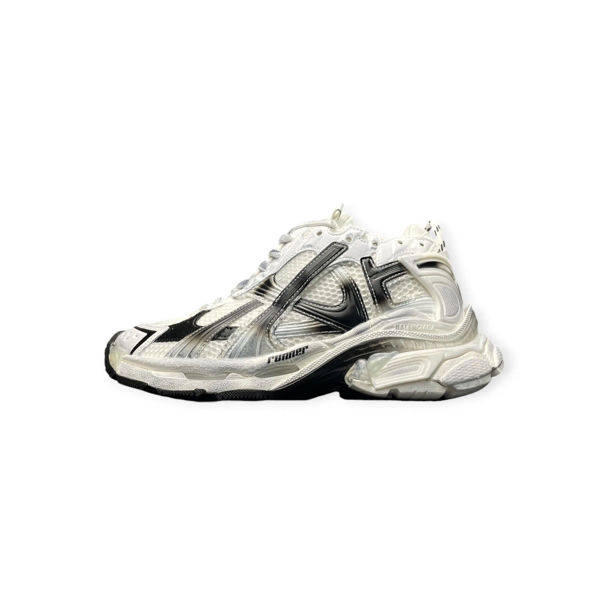Balenciaga Runner Gradient Sneaker in Black White