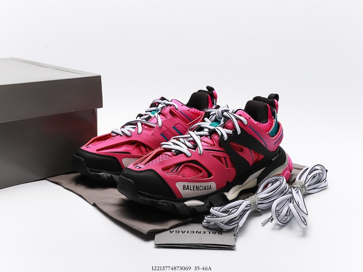 Balenciaga Track Trainer in Purple Black