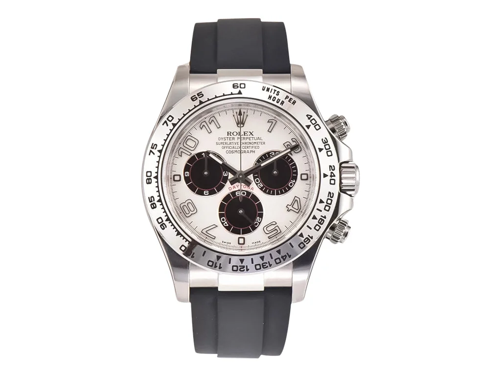 Cosmograph Daytona White Gold Oysterflex White Racing Dial