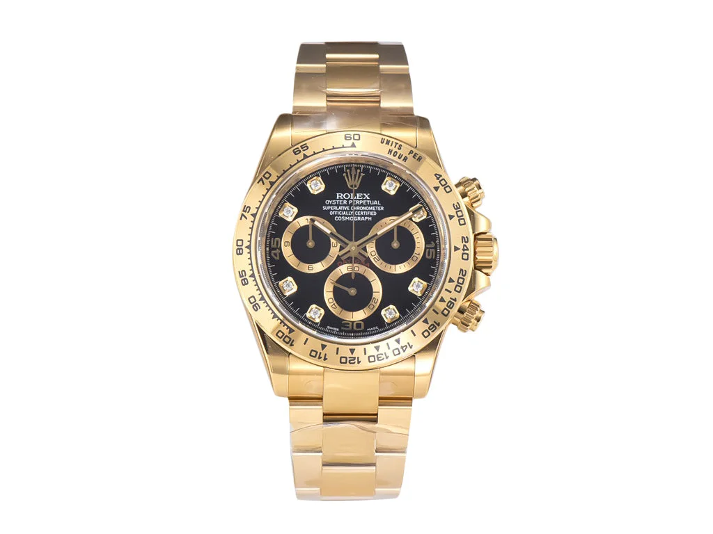 Cosmograph Daytona Yellow Gold with Black Dial