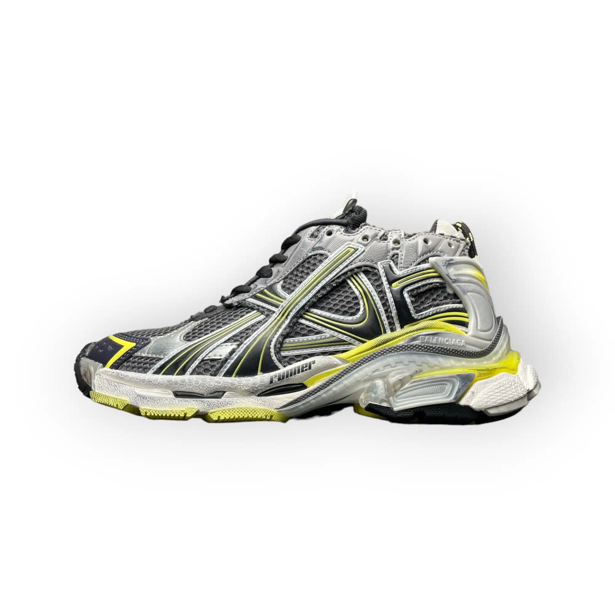 Balenciaga Runner Sneaker in Grey Yellow White
