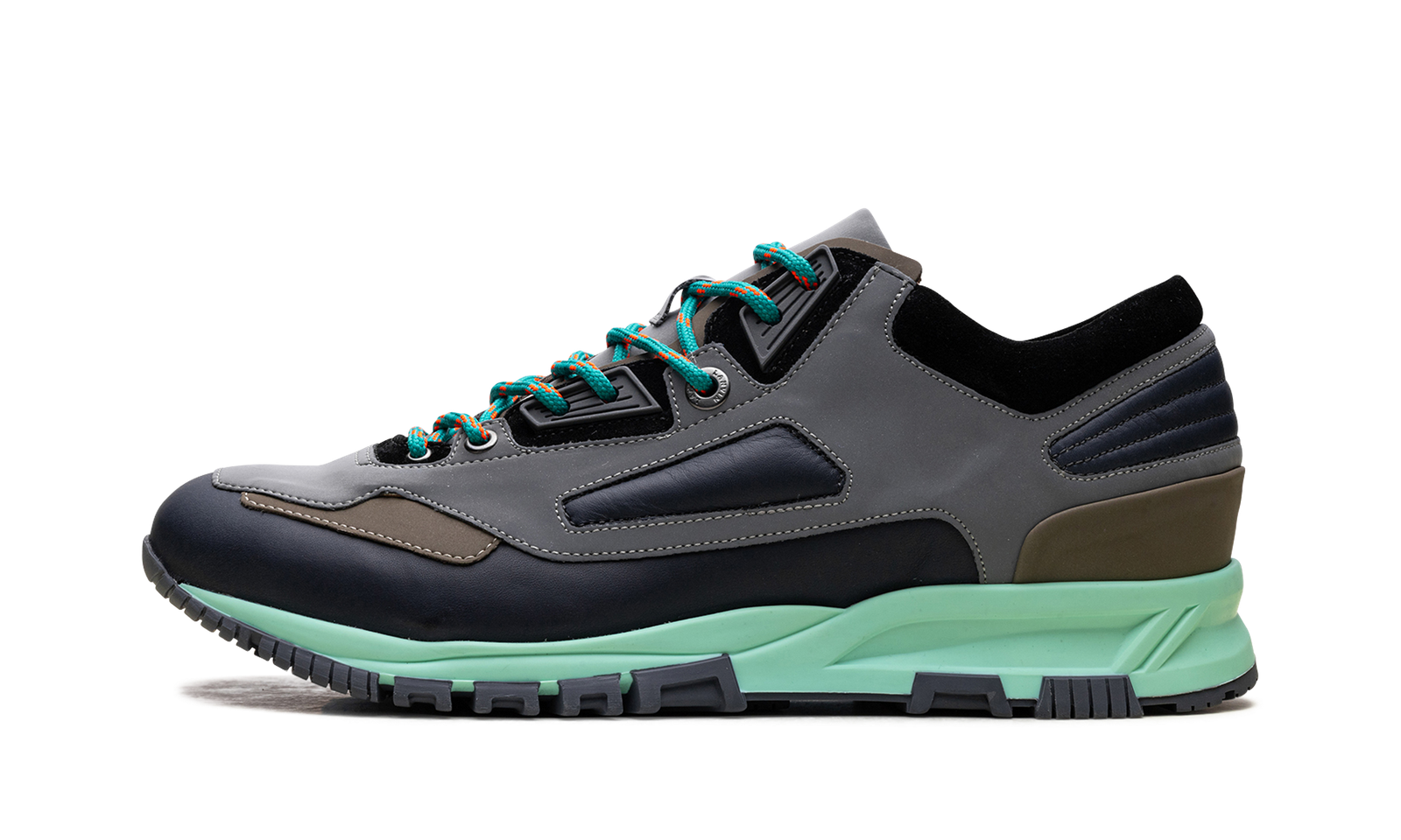 Reflective Running Sneaker "Grey Navy Blue"
