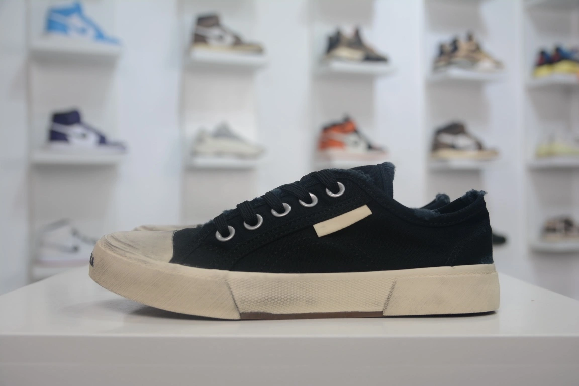 Balenciaga Paris Low Top Sneaker in Black White