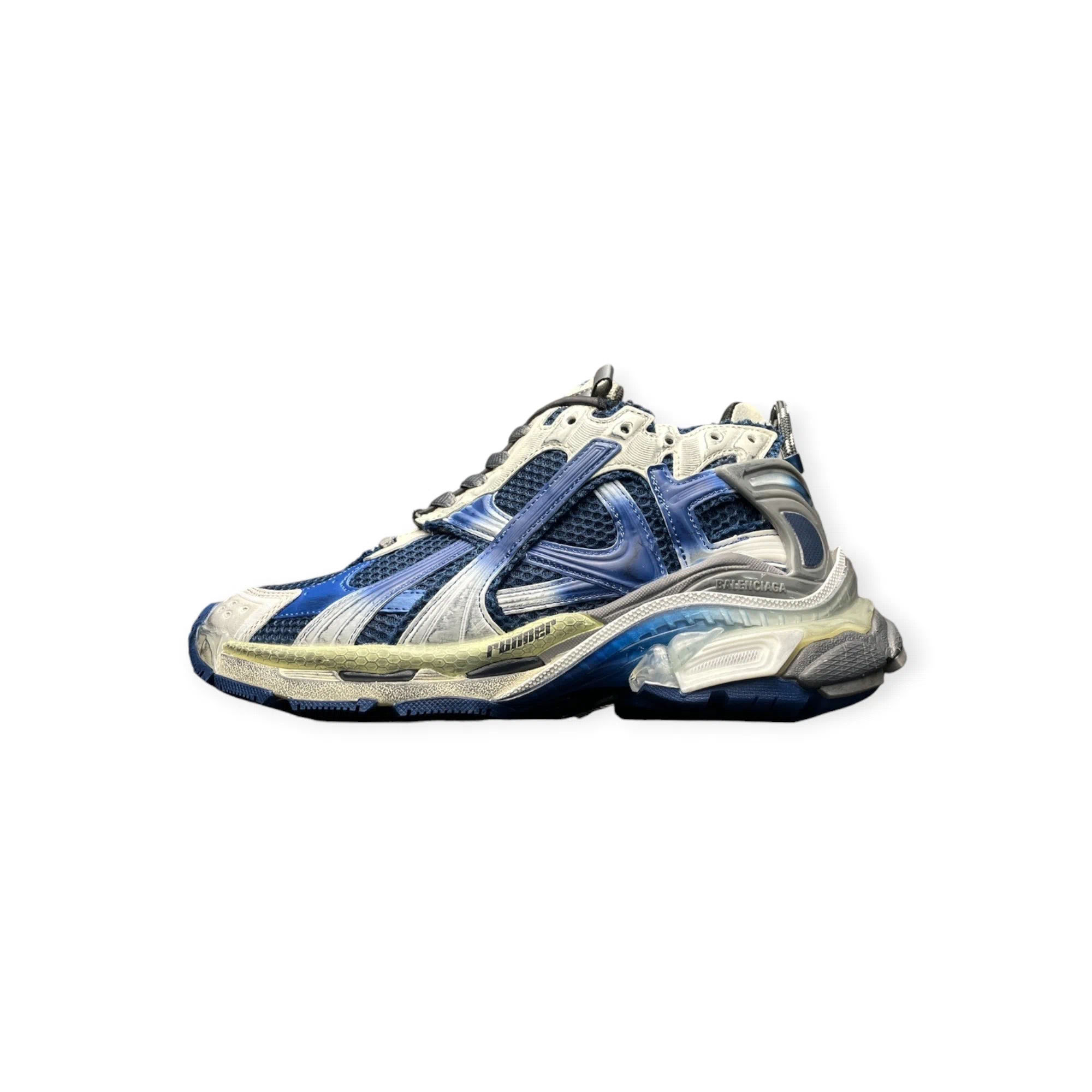 Balenciaga Runner Gradient Sneaker in Navy White