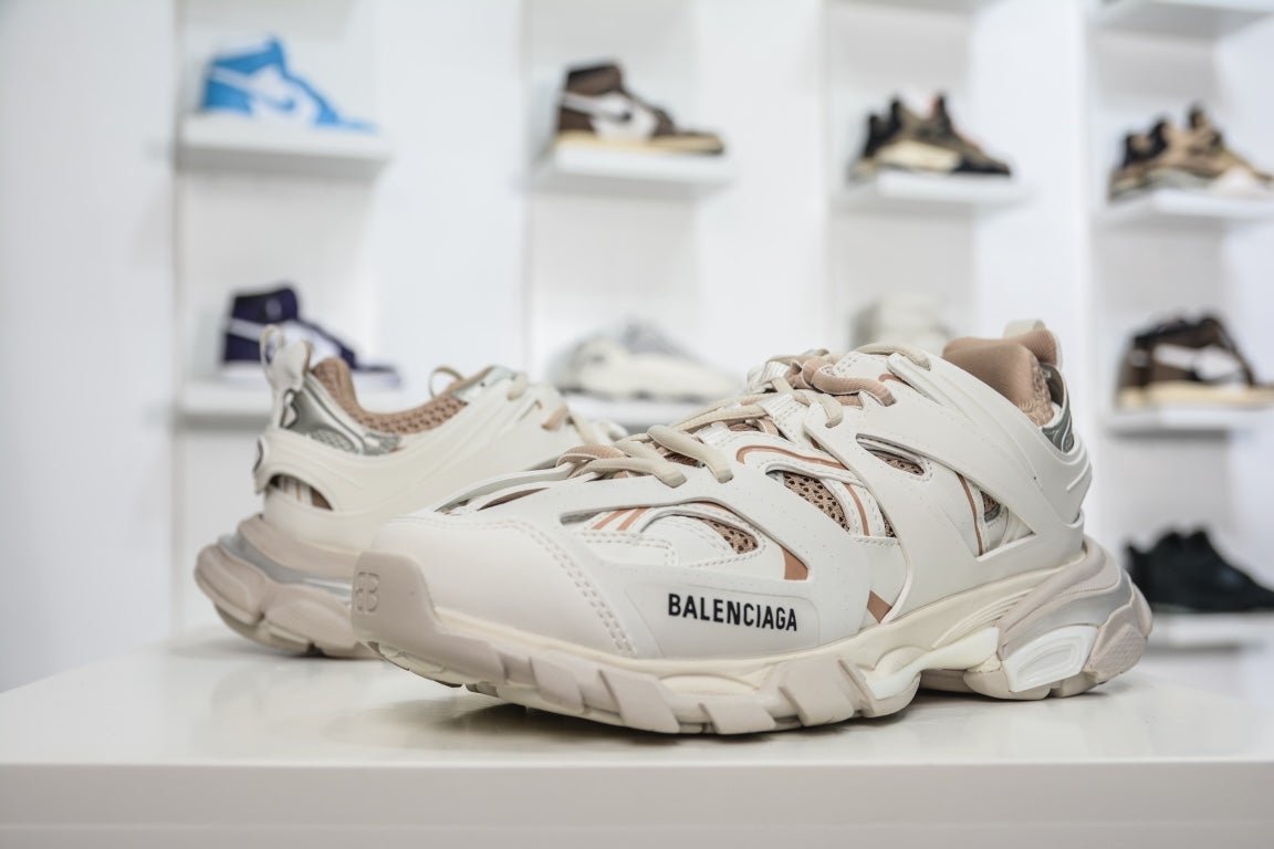 Balenciaga Track Trainer White Beige