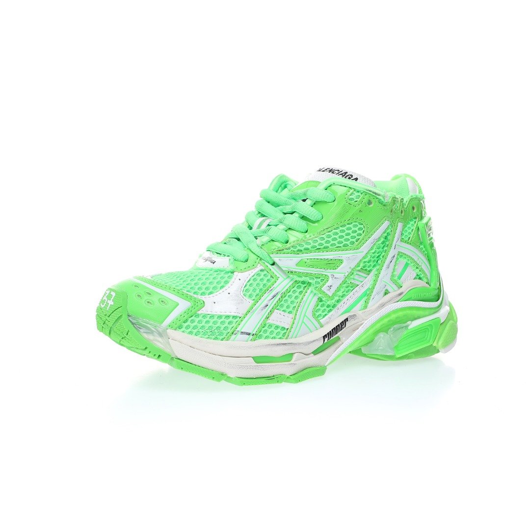 Balenciaga Runner Trainer Fluo Green