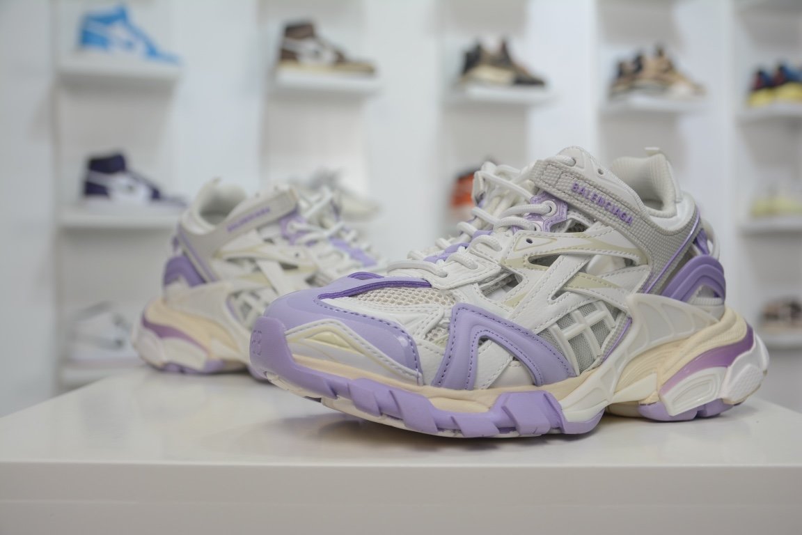 Balenciaga Track 2.0 Sneaker Purple White