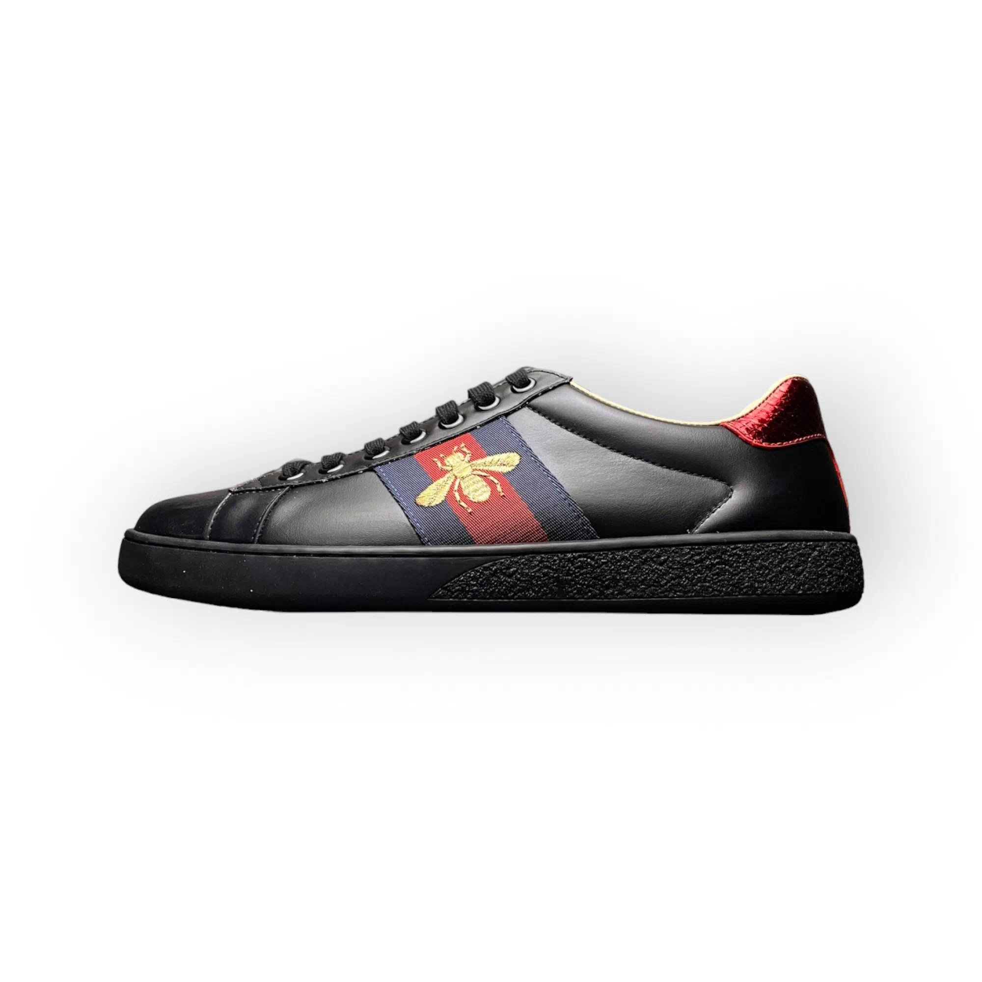 Gucci Ace Embroidered Sneaker Black