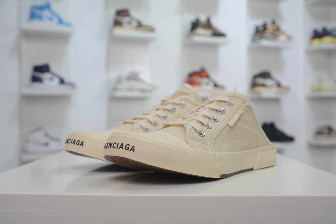 Balenciaga Paris Trainer Mule White