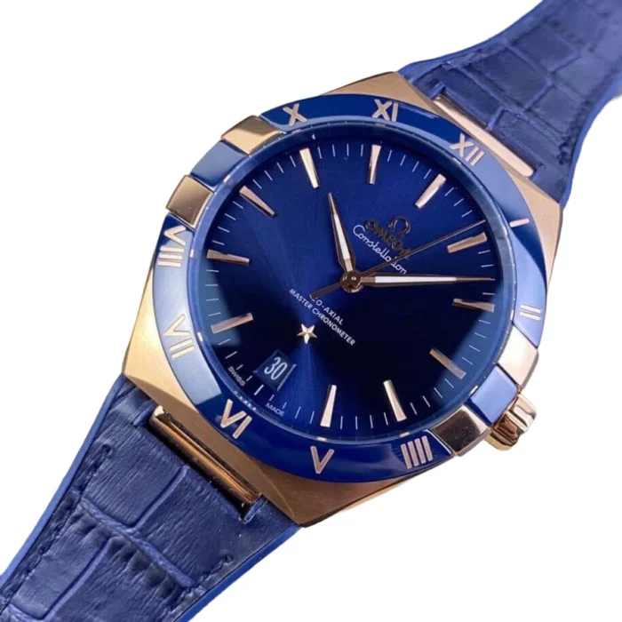 omega-constellation-blue-strap-replica-4